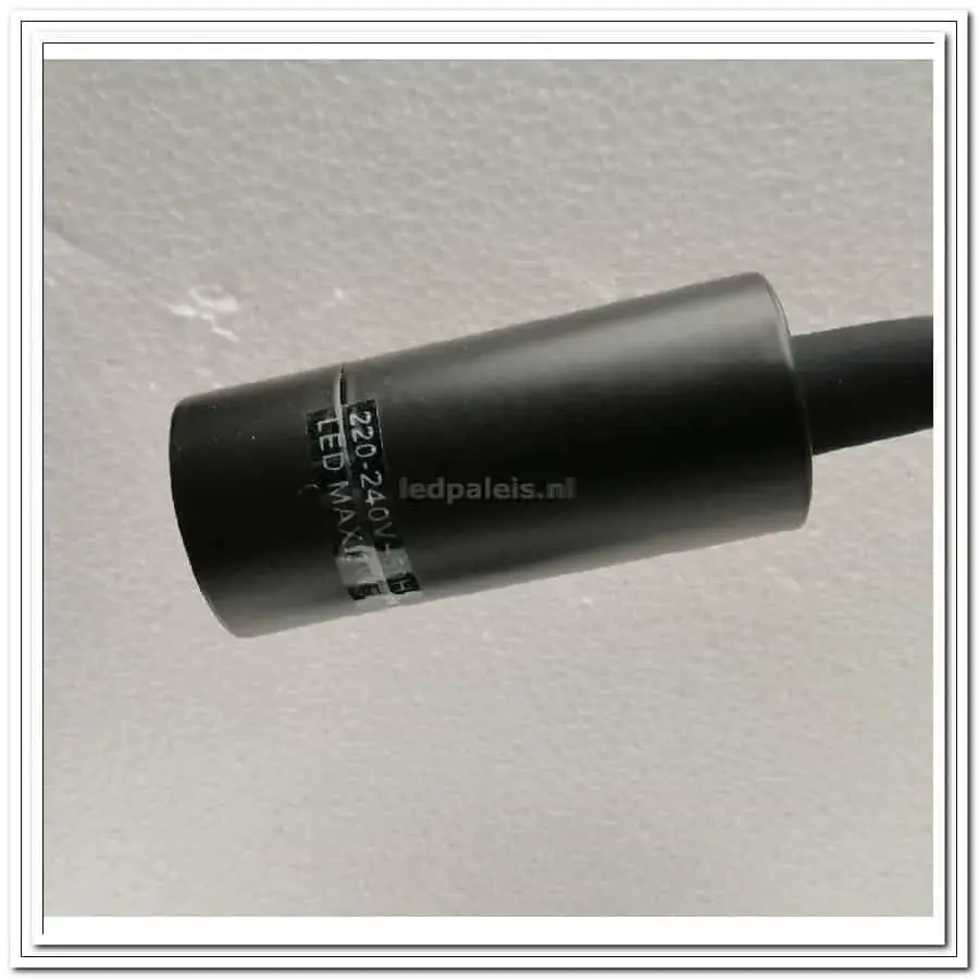 Foto 8 Wandspot LED met usb oplader zwart 3w 2700k rechthoek