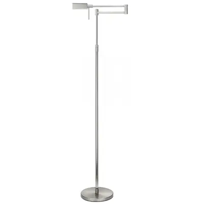 Foto van Vloerlamp New Bari mini Mat Nikkel LED (5W) met dimmer