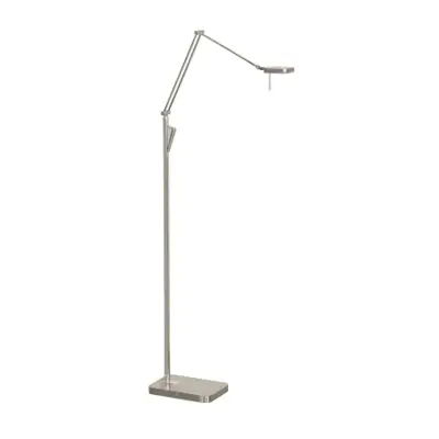 Foto van Leeslamp Bolzano staal met 10W LED + dimmer