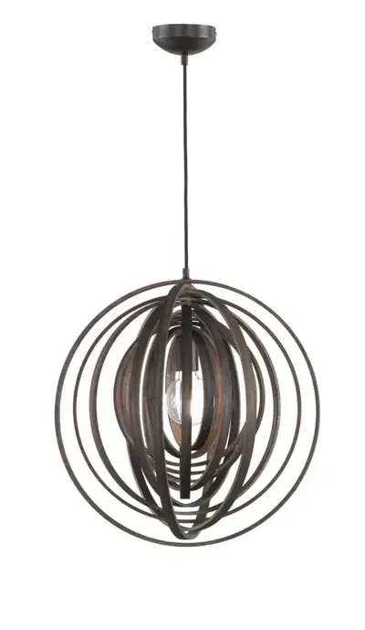 Foto van Hanglamp Boolan Bruin