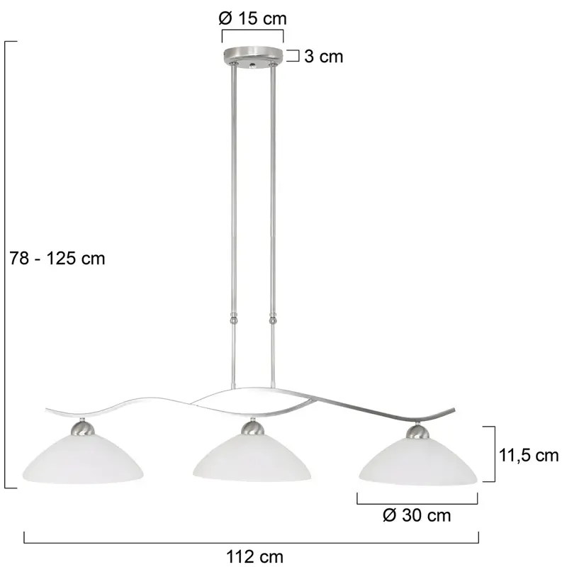 Foto 7 Hanglamp Capri 6837ST Staal Capri 6837ST