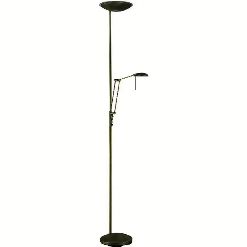 Foto 1 Vloerlamp Gina LED Brons S 4343 B uplighter met leeslamp met dimmers