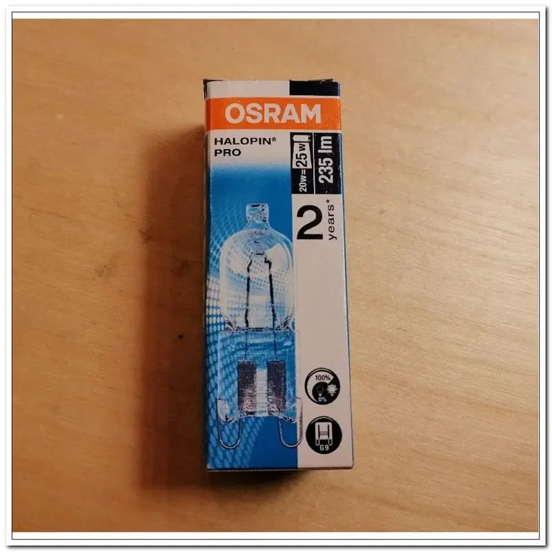 Foto 1 g9 20w halogeen osram dimbaar 66720 4008321945556
