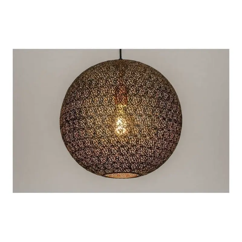 Foto 1 hanglamp Bol zwart goud ORONERO 40cm h 1040 z