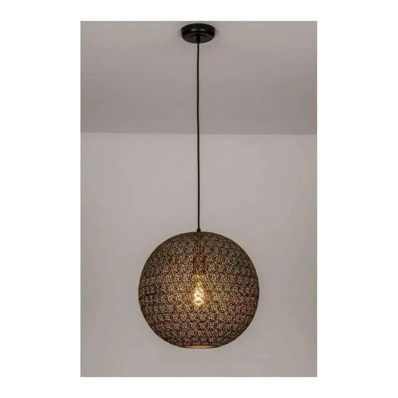 Foto 2 hanglamp Bol zwart goud ORONERO 40cm h 1040 z
