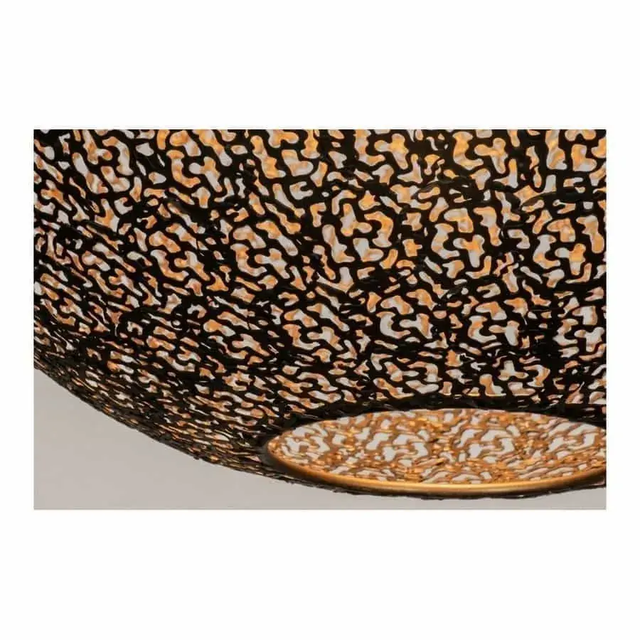 Foto 4 hanglamp Bol zwart goud ORONERO 40cm h 1040 z