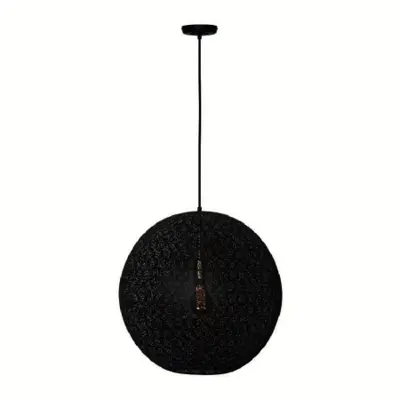 Foto van hanglamp Bol zwart goud Bert ORONERO 50cm h 1050 z