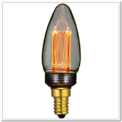Foto van kaars filament 3step dim smoke e14