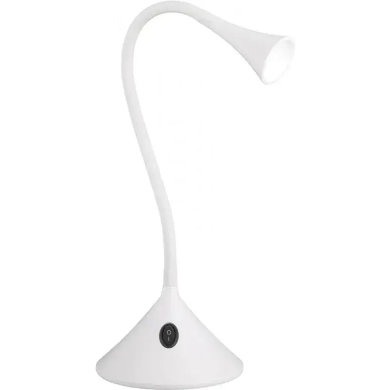 Foto 1 Tafellamp Viper wit led buigzaam hals