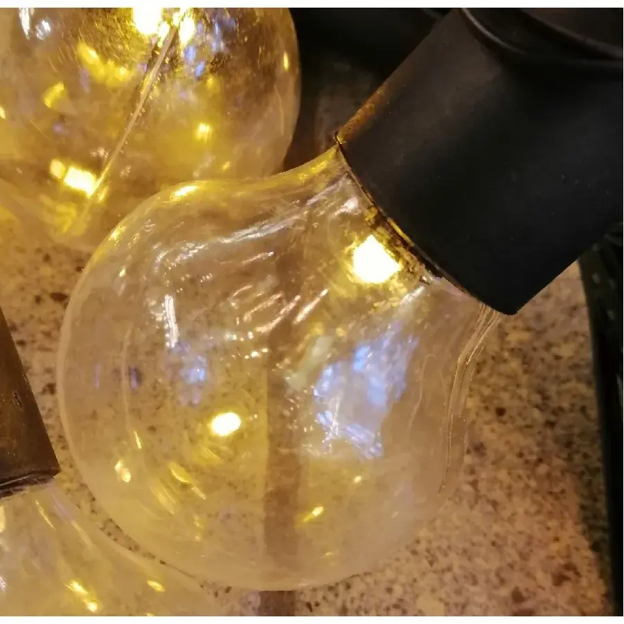 Foto 2 20 PARTYLIGHTS 5CM LED CLASSIC 10M/5M AANLOOPSNOER / IP44