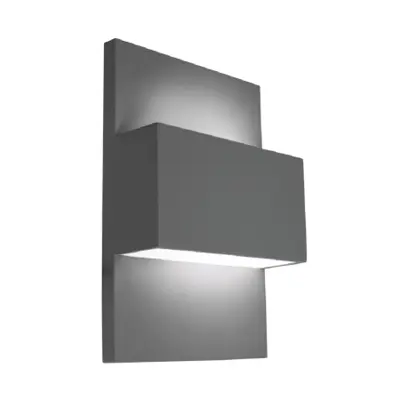 Foto van Gevel verlichting up en down antraciet