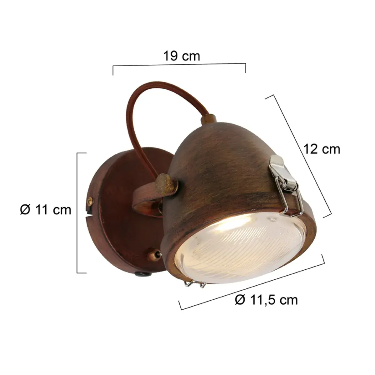 Foto 6 Wandlamp Paco 1311B Bruin Paco 1311B