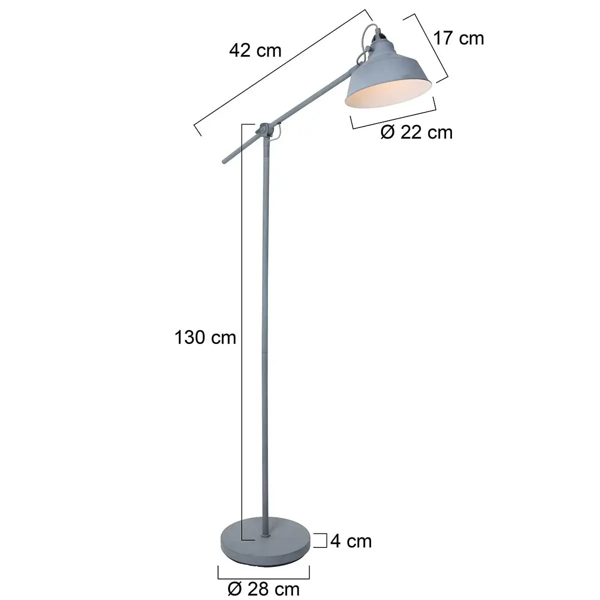 Foto 6 Vloerlamp Nové 1322GR Grijs Nove 1322GR
