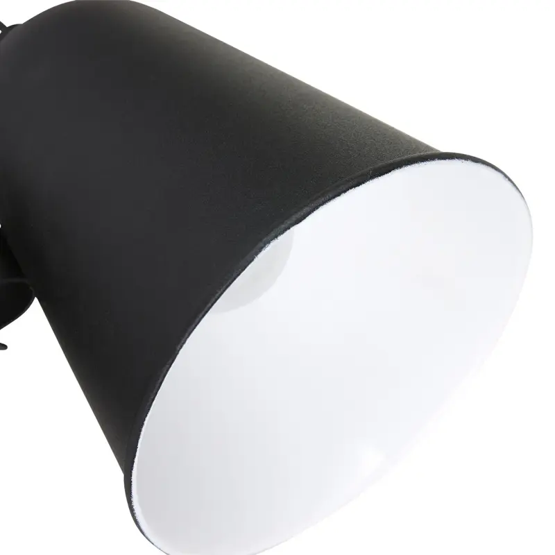 Foto 4 Wandlamp Dolphin 1323ZW Zwart Dolphin 1323ZW