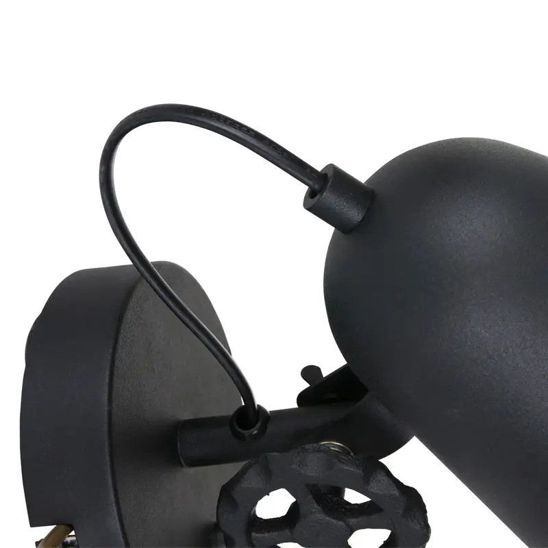 Foto 5 Wandlamp Dolphin 1323ZW Zwart Dolphin 1323ZW