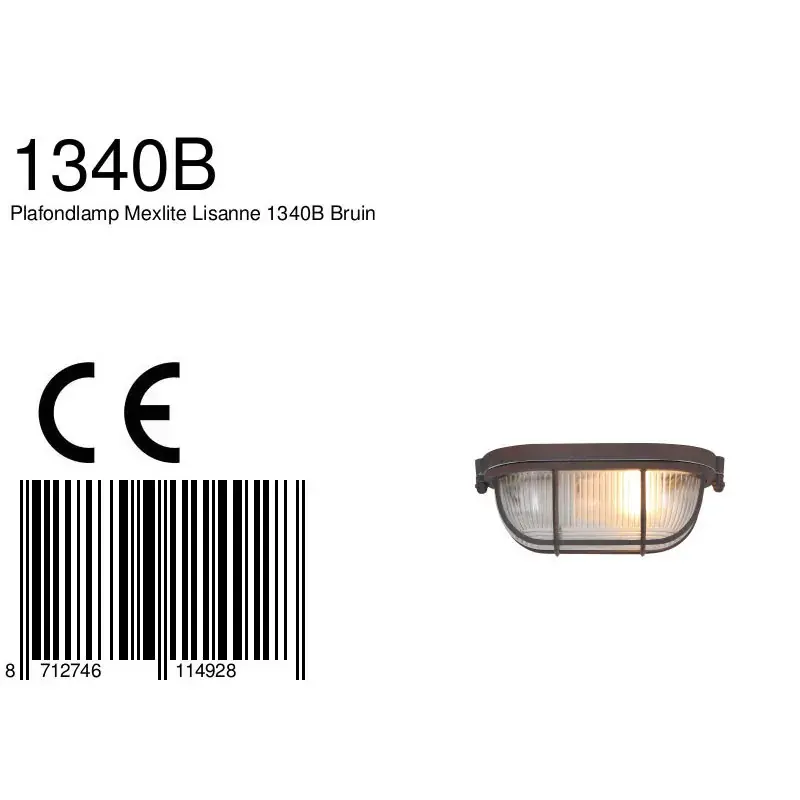 Foto 7 Plafondlamp Lisanne 1340B Bruin Lisanne 1340B