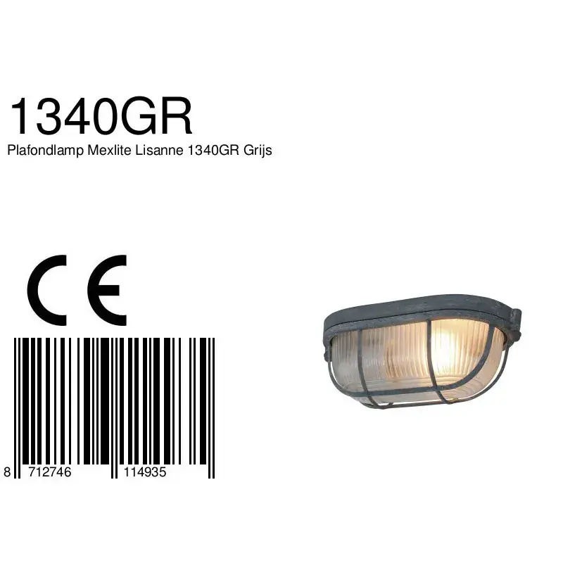 Foto 6 Plafondlamp Lisanne 1340GR Grijs Lisanne 1340GR