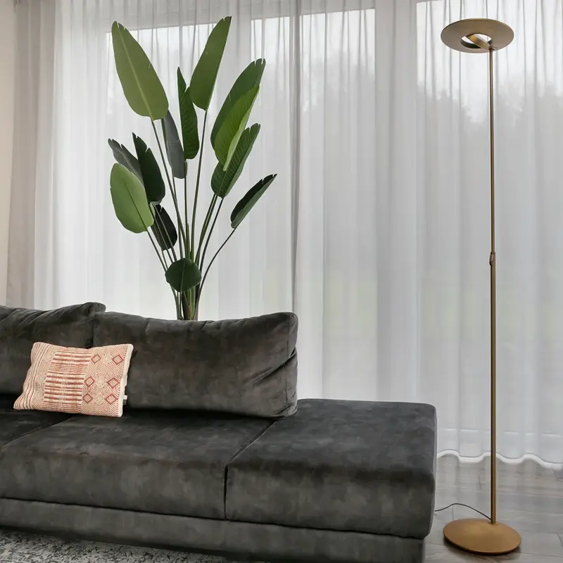 Foto 2 Vloerlamp Zenith 1477BR Brons Zenith LED 1477BR
