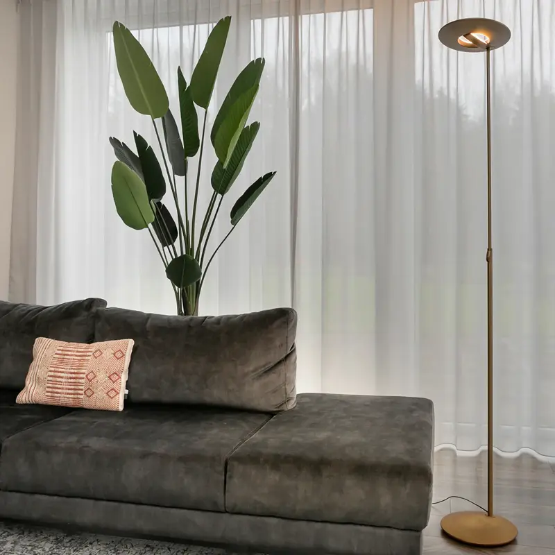 Foto 3 Vloerlamp Zenith 1477BR Brons Zenith LED 1477BR