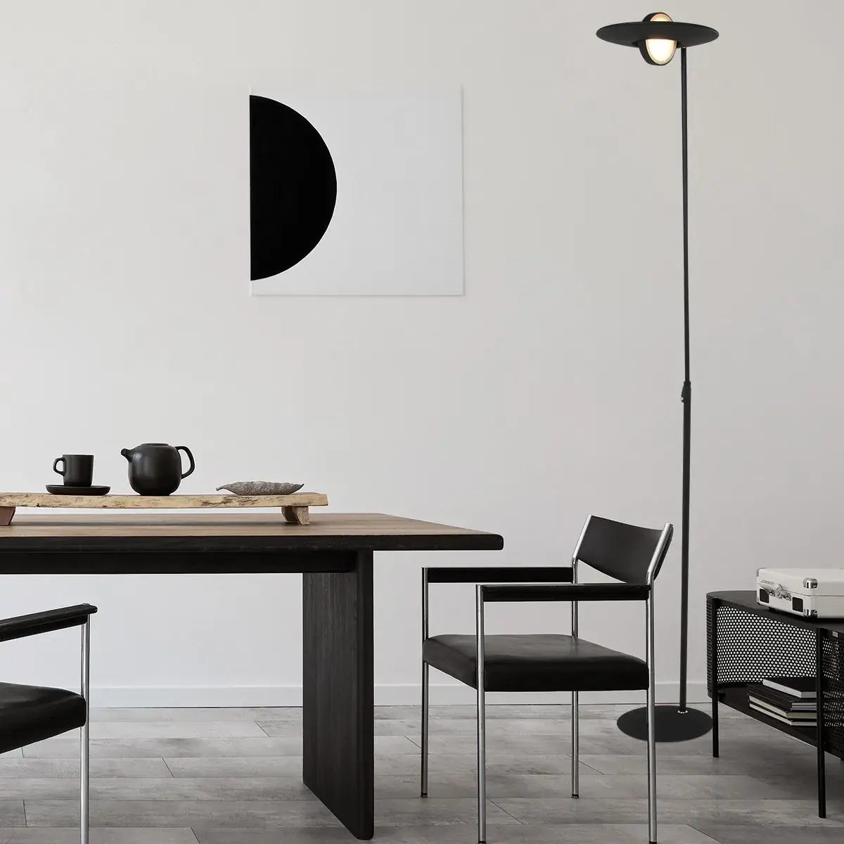 Foto 2 Vloerlamp Zenith 1477ZW Zwart Zenith LED 1477ZW