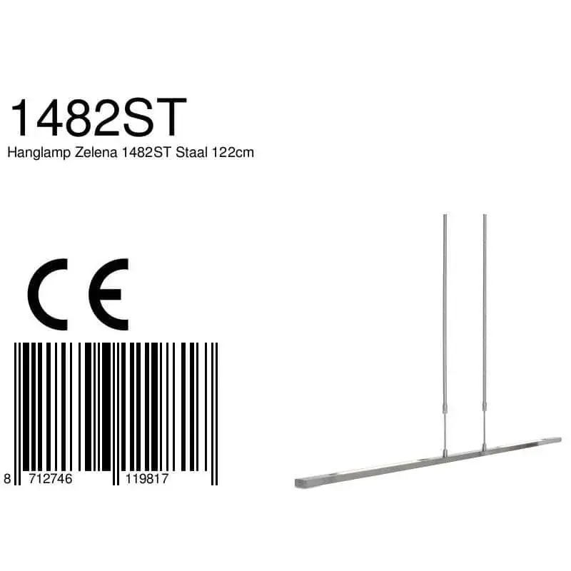 Foto 7 Hanglamp Zelena 1482ST Staal Zelena LED 1482ST