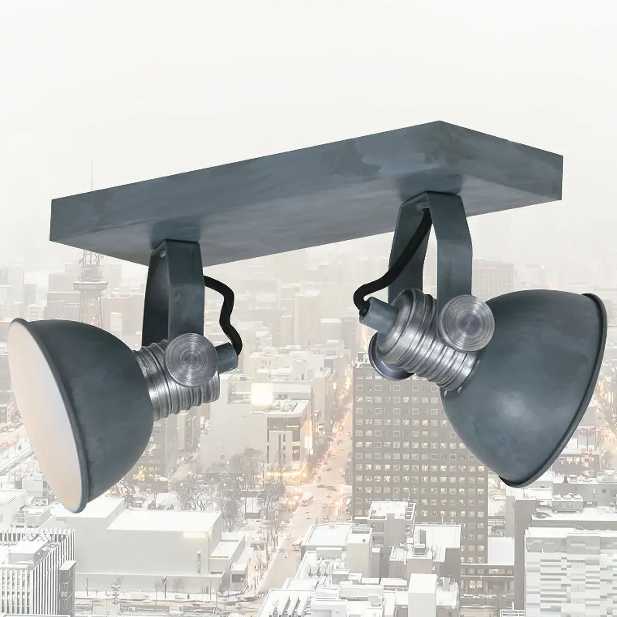 Foto 2 Wandlamp Brooklyn 1534GR Grijs Brooklyn 1534GR