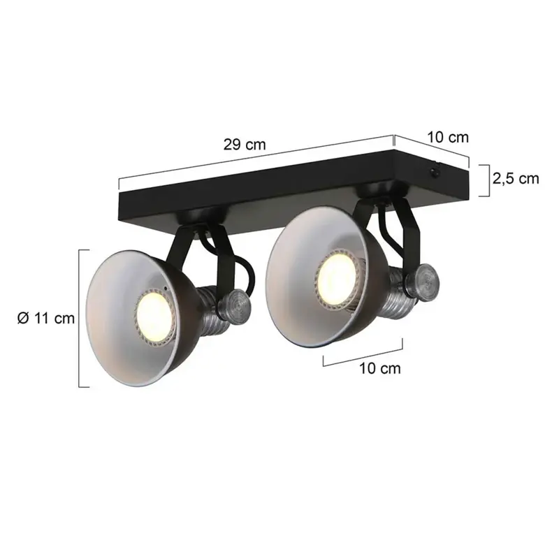 Foto 7 Wandlamp Brooklyn 1534ZW Zwart Brooklyn 1534ZW