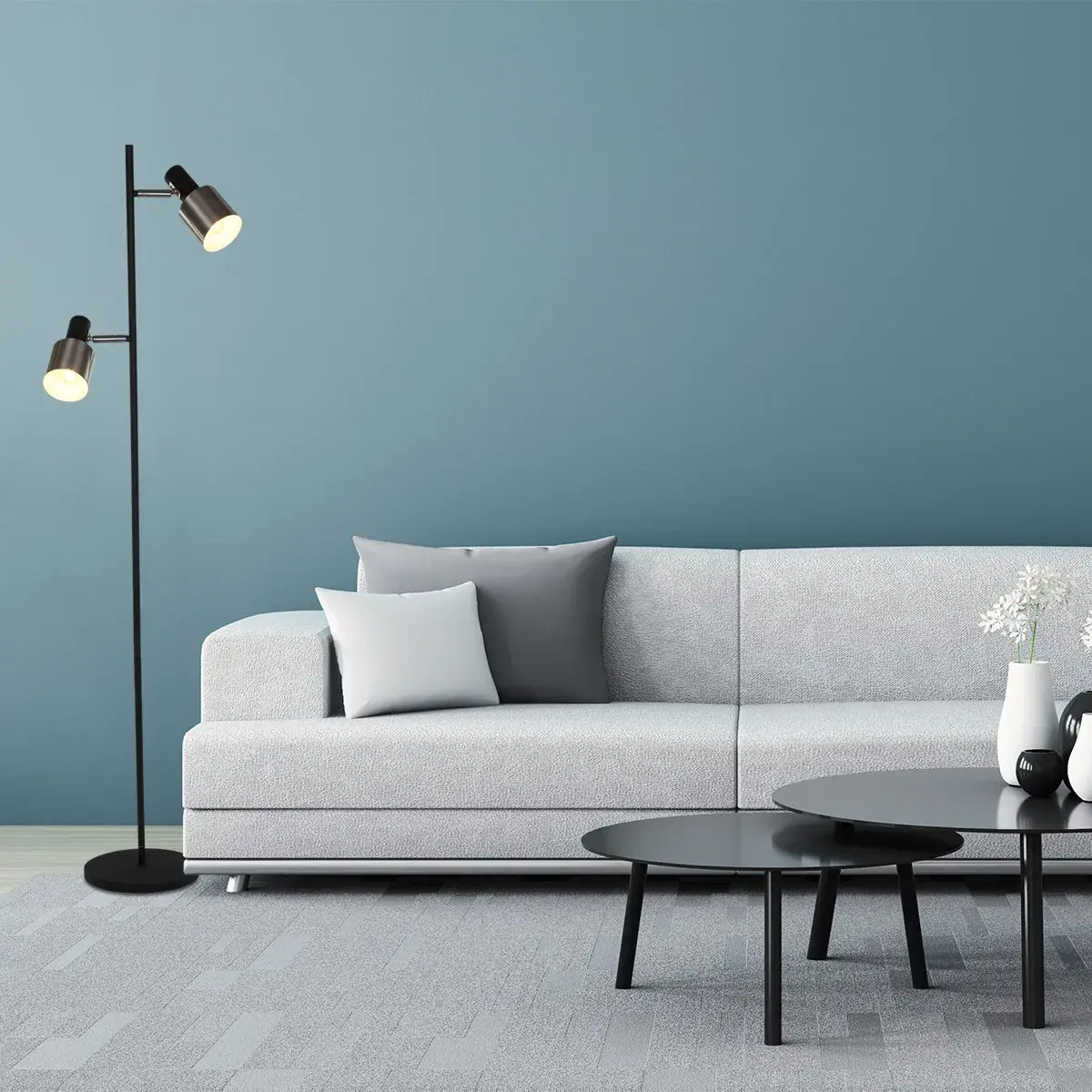 Foto 3 Vloerlamp Fjorgard 1702ZW Zwart Fjorgard 1702ZW