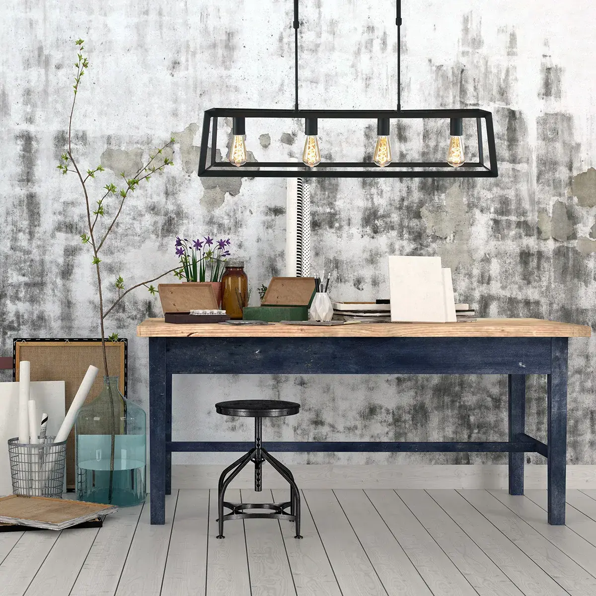 Foto 2 Hanglamp Buckley 1705ZW Zwart Buckley 1705ZW