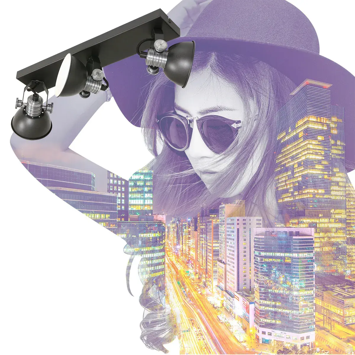 Foto 2 Plafondspot Brooklyn 2134ZW Zwart Brooklyn 2134ZW