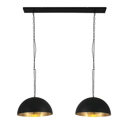 Foto van Hanglamp Semicirkel 2556ZW Zwart Semicirkel 2556ZW