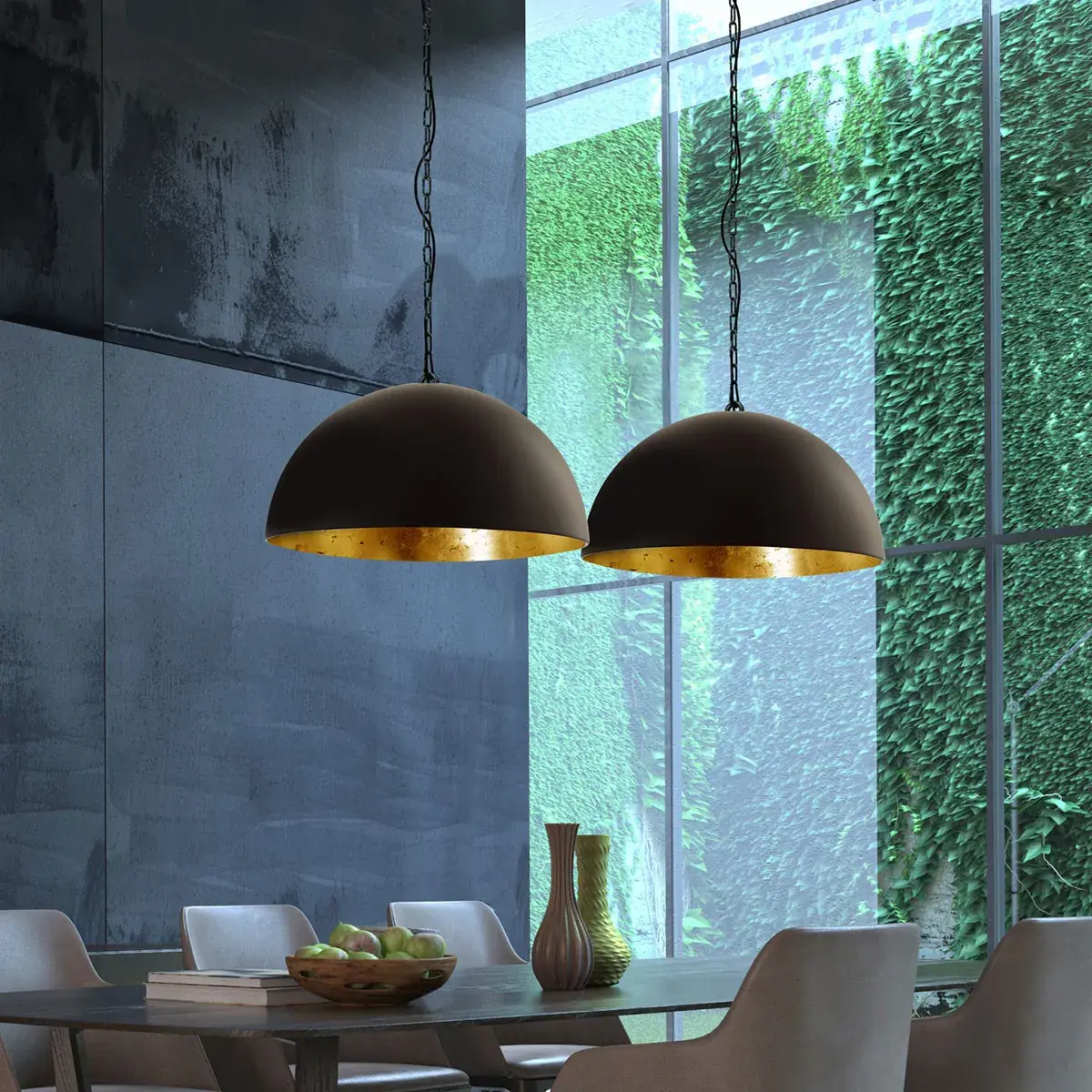 Foto 3 Hanglamp Semicirkel 2556ZW Zwart Semicirkel 2556ZW