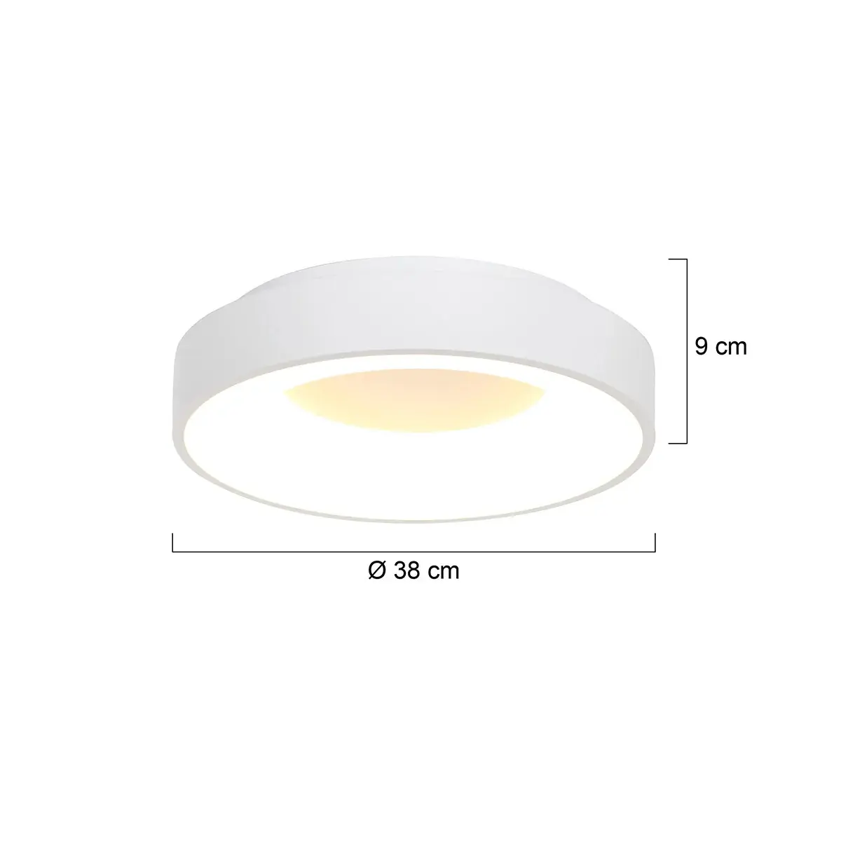 Foto 6 Plafondlamp Ringlede 2562W Wit Ø38cm Ringlede 2562W