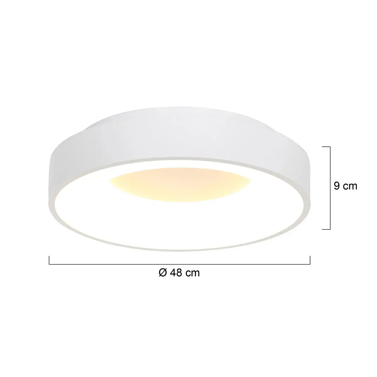 Foto 6 Plafondlamp RInglede 2563W Wit Ø48cm Ringlede 2563W