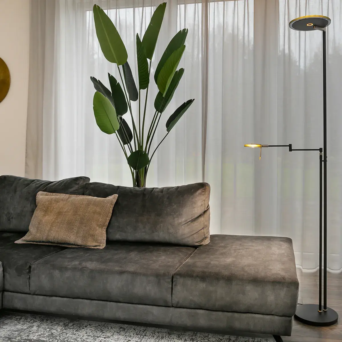 Foto 2 Vloerlamp Turound 2663ZW Zwart Turound 2663ZW