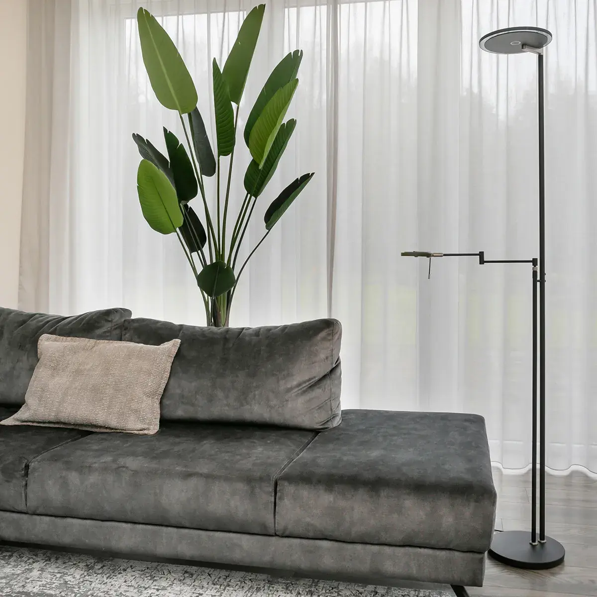 Foto 3 Vloerlamp Turound 2663ZW Zwart Turound 2663ZW