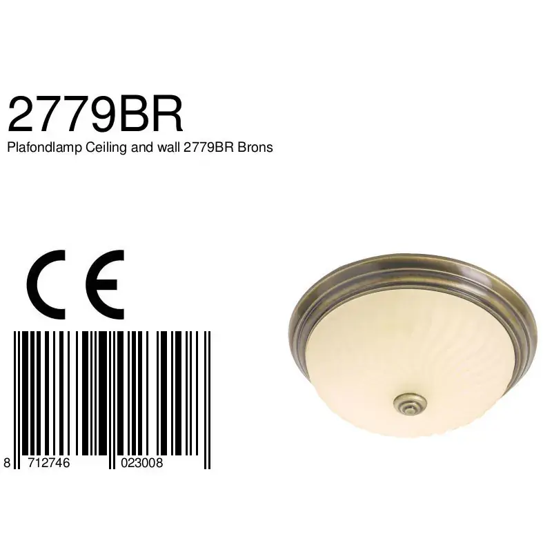 Foto 5 Plafondlamp Ceiling & Wall 2779BR Brons Ceiling and wall 2779BR
