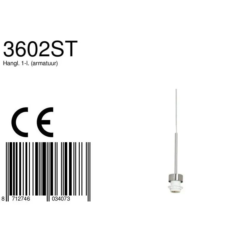 Foto 6 Hanglamp 3602ST Staal Sparkled Light 3602ST