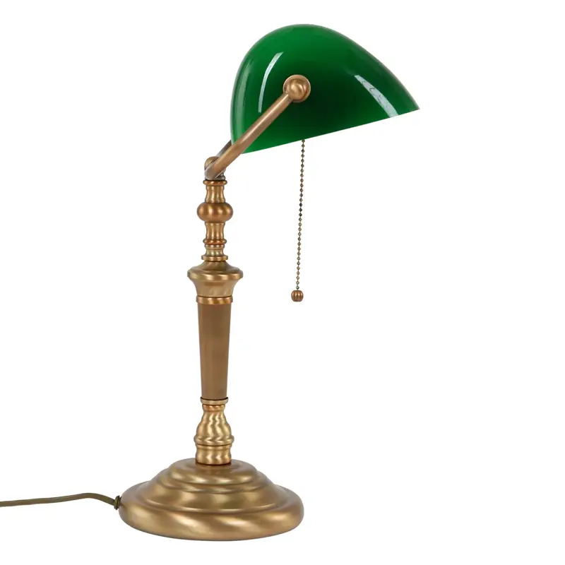 Foto 12 bankierslamp Tafellamp Ancilla 6185BR Brons
