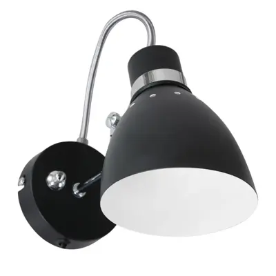 Foto van Wandlamp Spring 6291ZW Zwart Spring 6291ZW