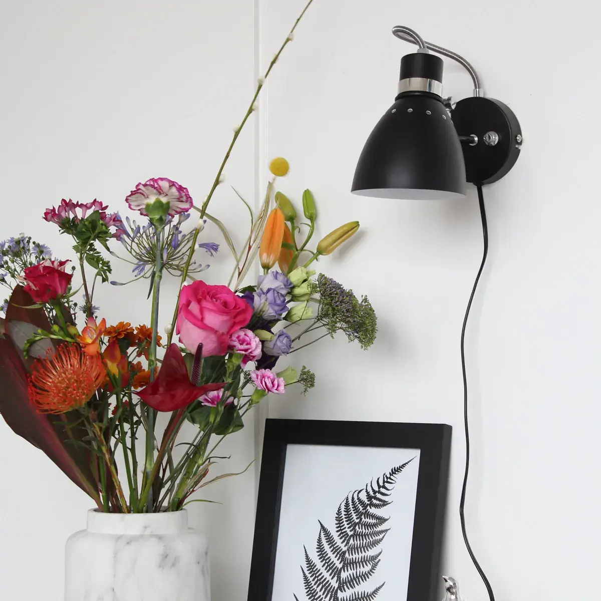 Foto 2 Wandlamp Spring 6291ZW Zwart Spring 6291ZW