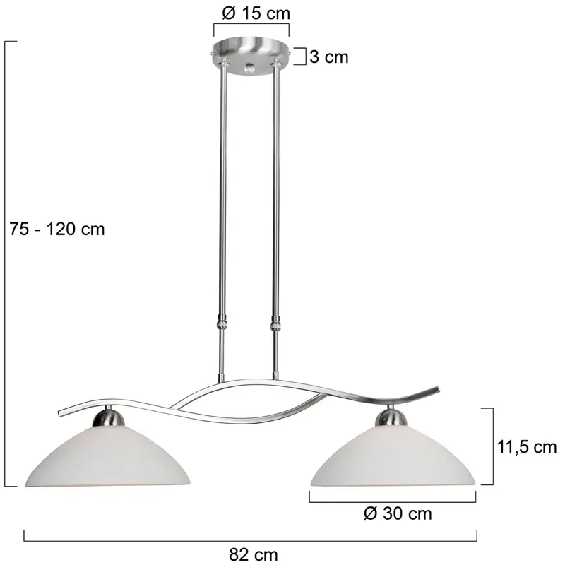Foto 7 Hanglamp Capri 6836ST Staal Capri 6836ST