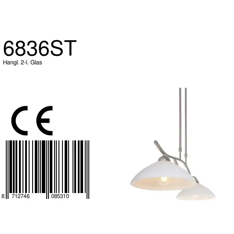 Foto 8 Hanglamp Capri 6836ST Staal Capri 6836ST