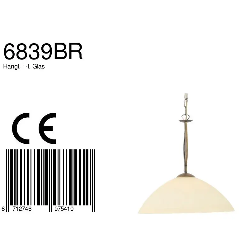 Foto 7 Hanglamp Capri 6839BR Brons Capri 6839BR