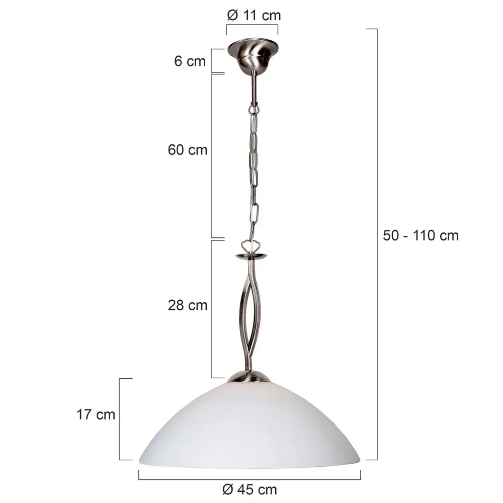 Foto 6 Hanglamp Capri 6839ST Staal Capri 6839ST