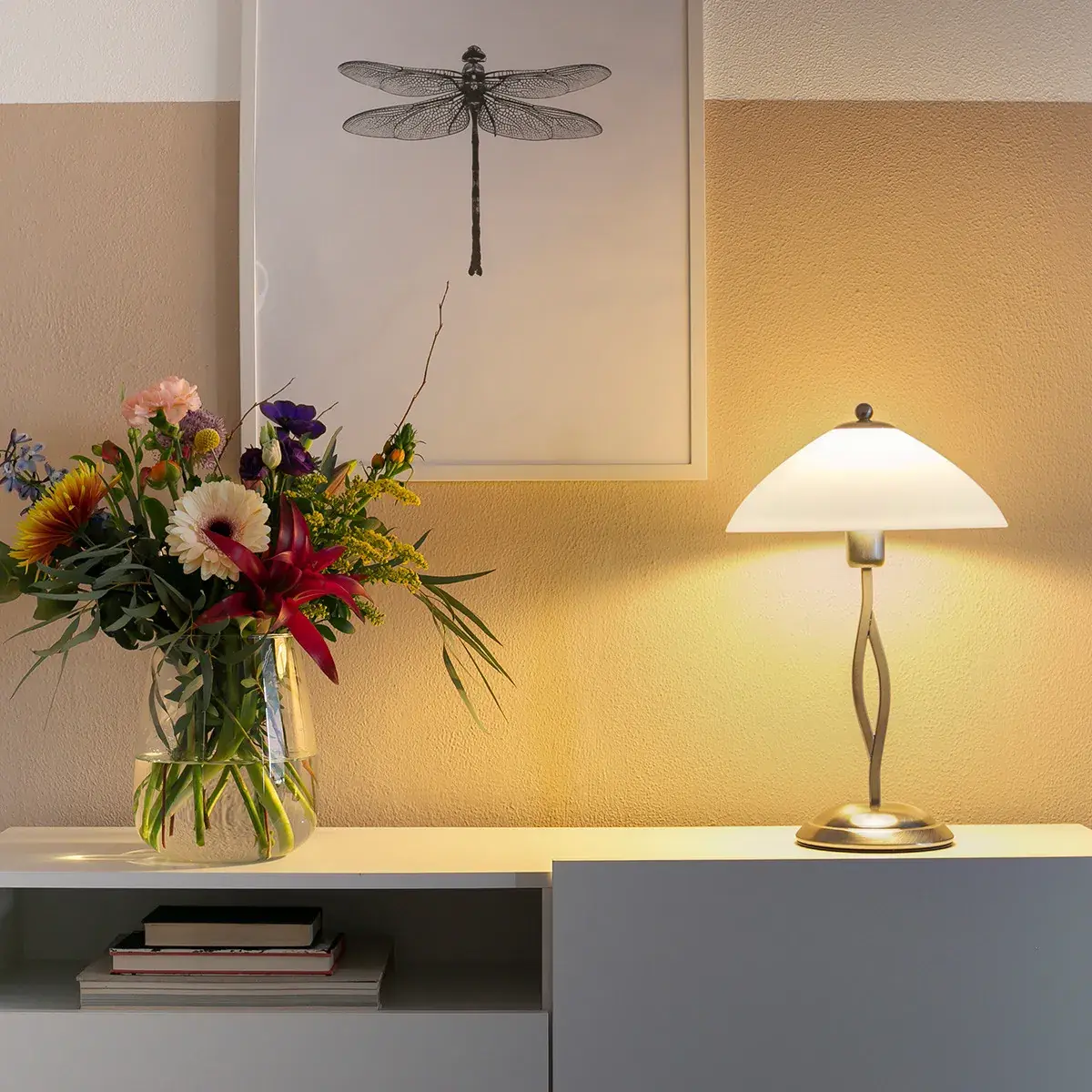 Foto 3 Tafellamp Capri 6842ST Staal Capri 6842ST