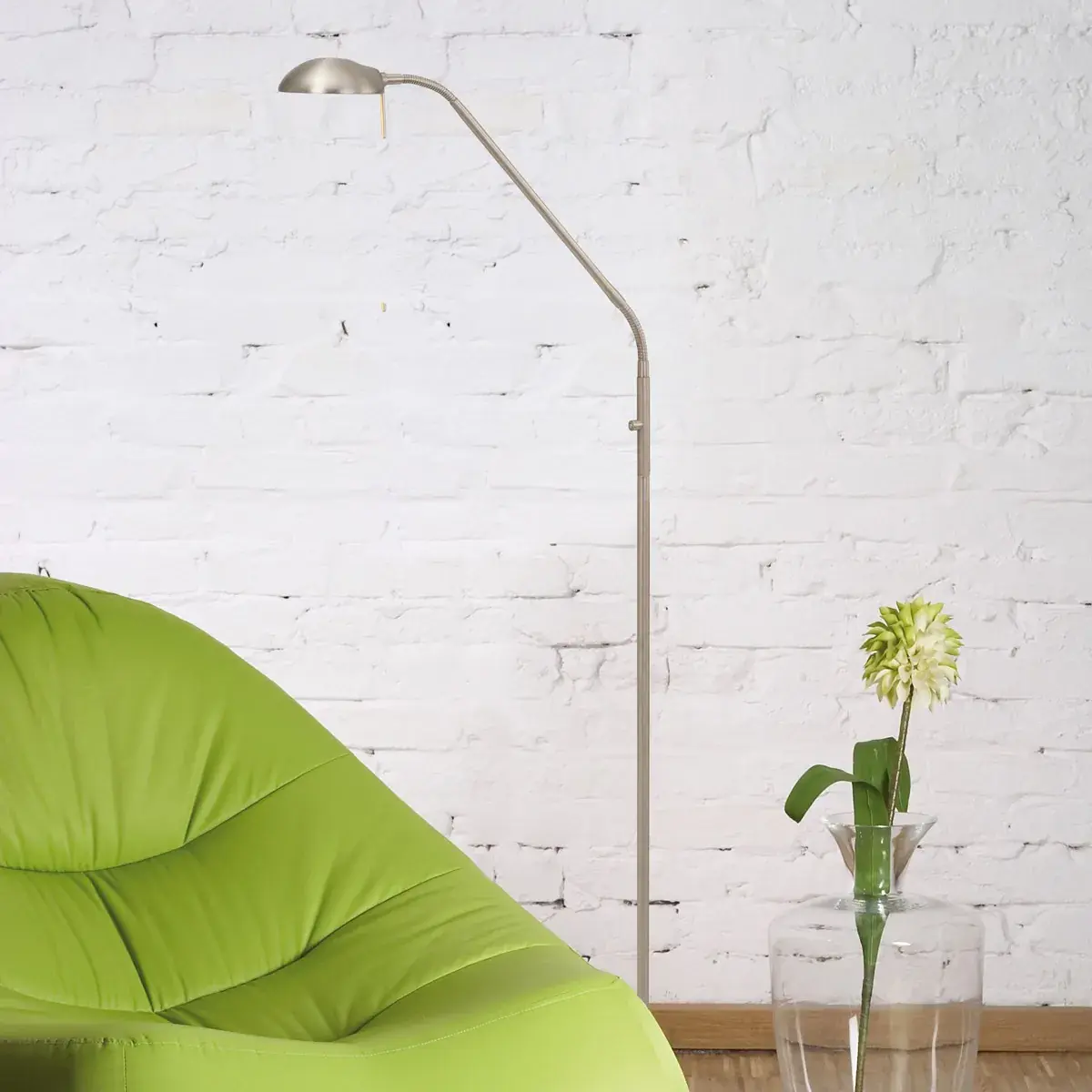 Foto 2 Vloerlamp Biron 7501ST staal Biron 7501ST