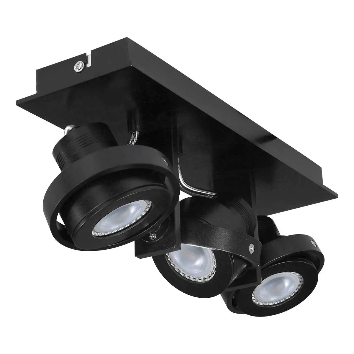 Foto van Plafondspot Quatro 7552ZW Zwart Quatro 7552ZW