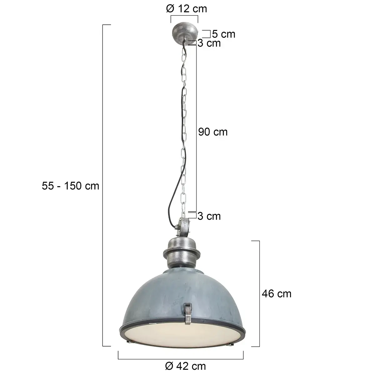 Foto 7 Hanglamp Bikkel 7586GR Grijs Bikkel 7586GR