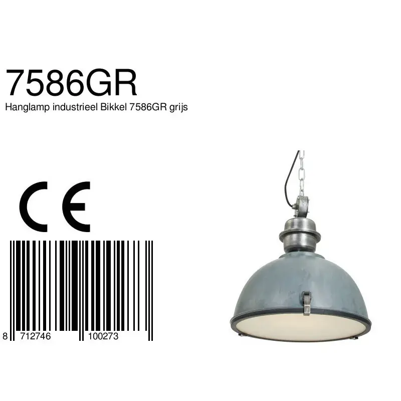 Foto 8 Hanglamp Bikkel 7586GR Grijs Bikkel 7586GR